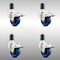 Service Caster 3 Inch 316SS Solid Poly Swivel 1-1/2 Inch Expanding Stem Caster Set Lock Brake SCC-SS316TTLEX20S314-SPUS-112-4 - alternate 4